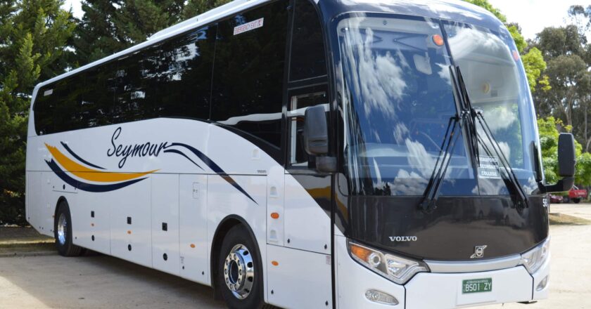 Just one of the four new Volvo-King Long combos that was delivered to Seymour Coaches earlier this year